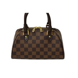 Louis Vuitton canvas handbag Rivera brown Damier
